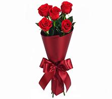 Букет 5 Красных роз Эдлесс Лав в Дубровке