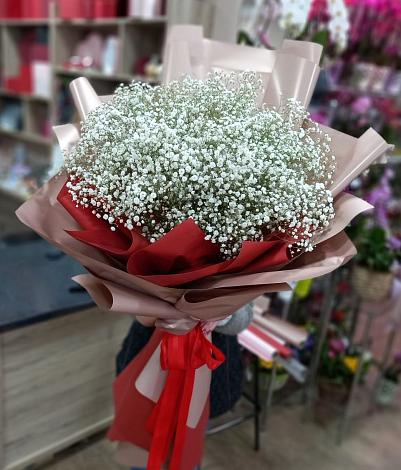 Букет цветов из: Гипсофила в Дубровке