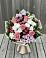 Букет цветов из: Альстромерии, Гвоздики, Розы и Хризантемы в Дубровке