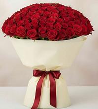 Букет 101 Красная роза Милано в Дубровке