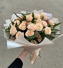 Букет Кремовые розы Латте в Дубровке