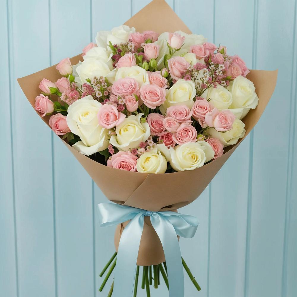 Букет цветов из: Розы в Дубровке