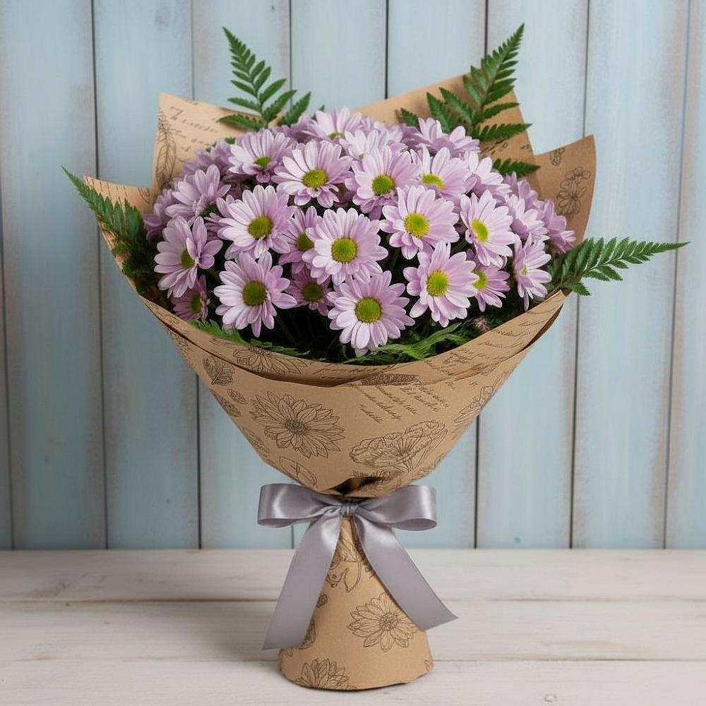 Букет цветов из: Хризантемы в Дубровке