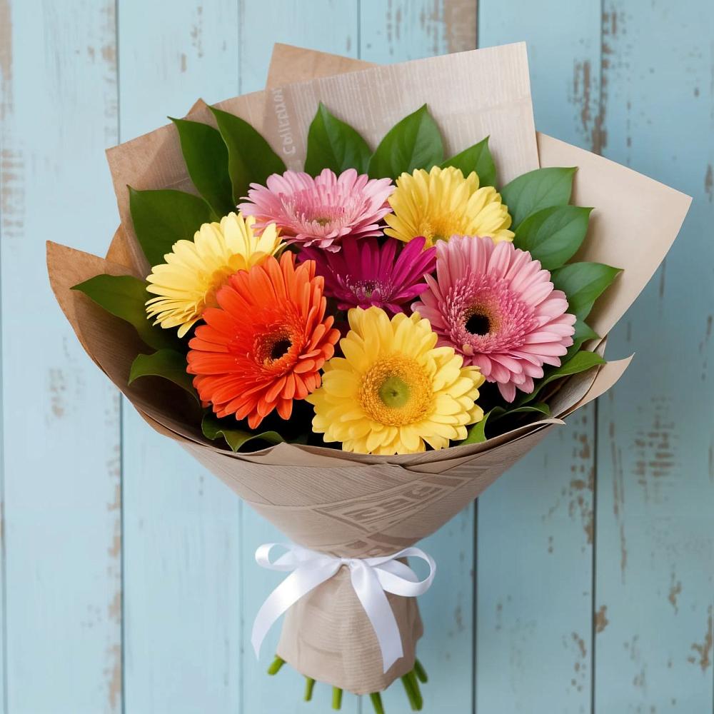 Букет цветов из: Герберы в Дубровке