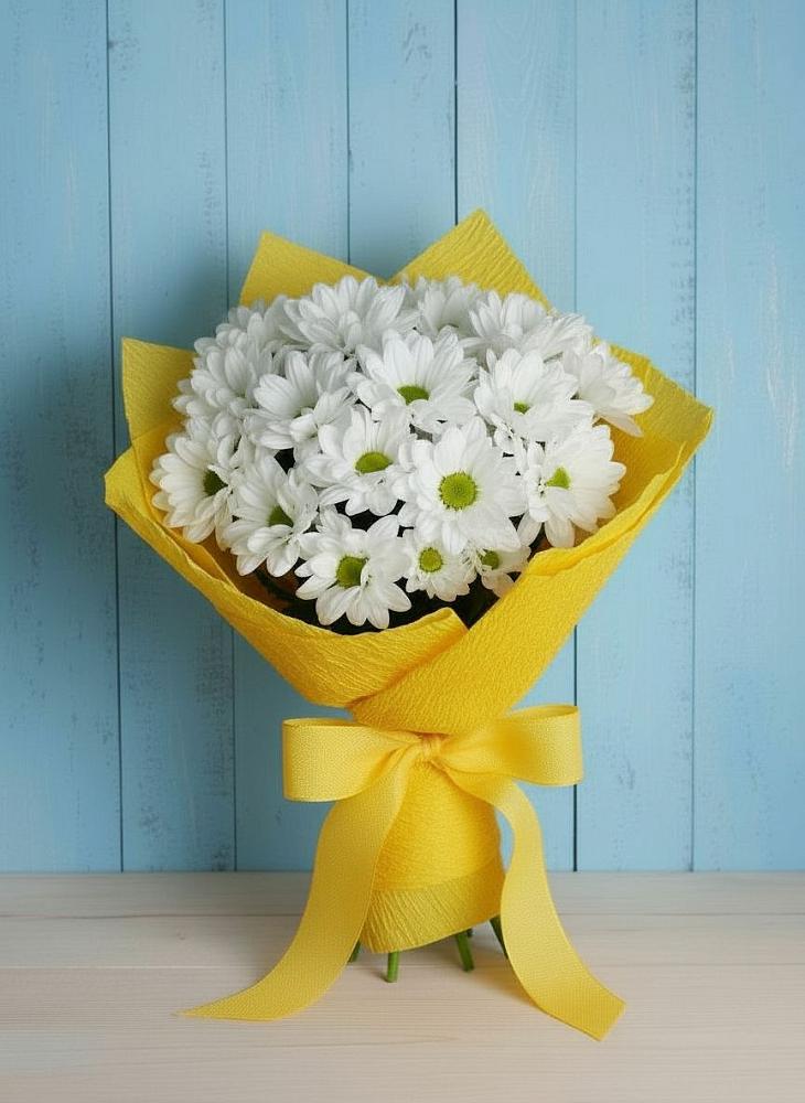 Букет цветов из: Хризантемы в Дубровке