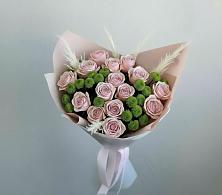 Букет цветов из:  Розы и Хризантемы в Дубровке