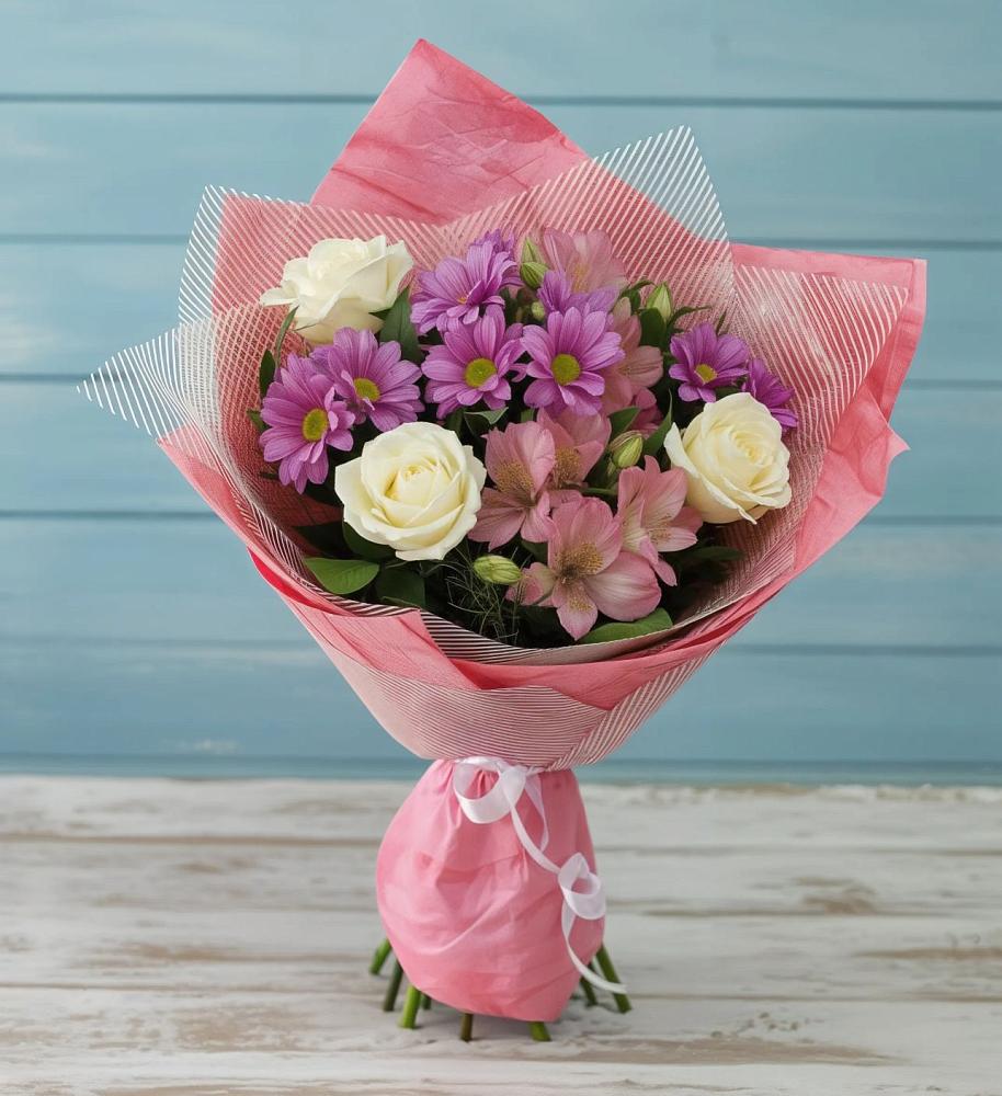 Букет цветов из: Герберы в Дубровке