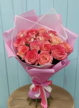Букет 15 Розовых роз Равель в Дубровке